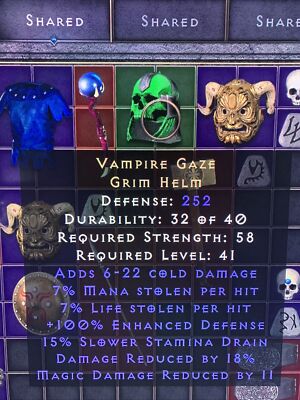 vampire gaze 7/7 leech great for melee or mercs d2 xbox 