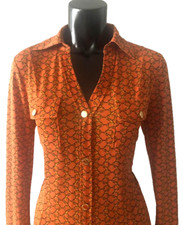 Michael Kors Orange shirt dress pre-loved Sz S