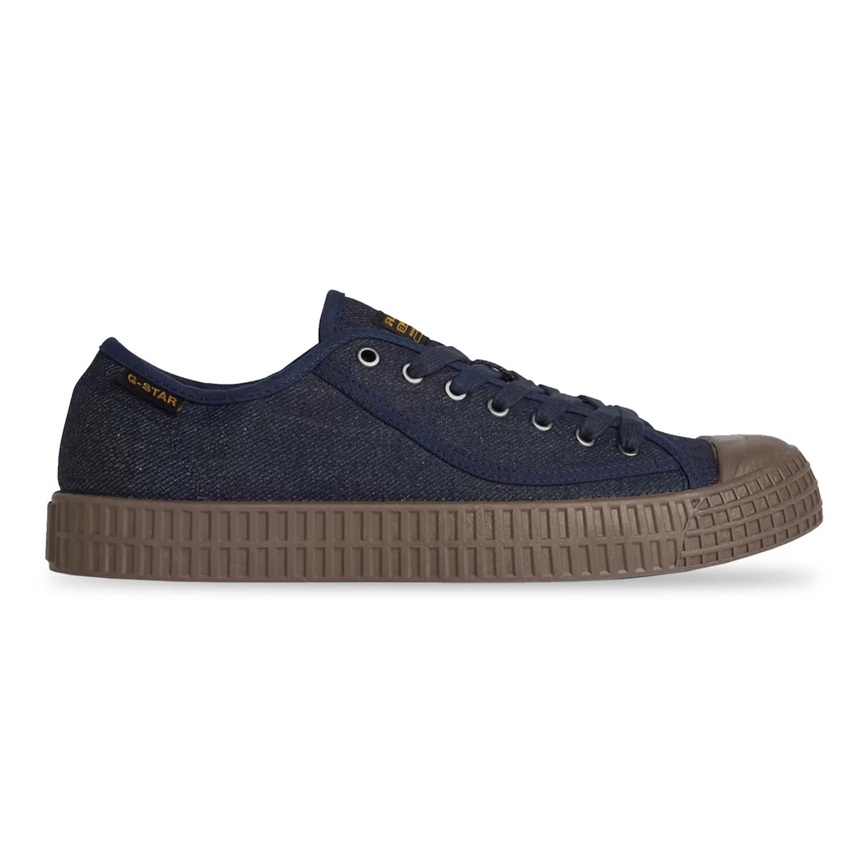 G Star Mens Trainers Raw Rovulc II Denim Designer Low Cut Woven