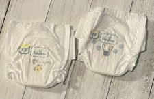  2 Reborn/silicone doll diapers Preemie Pampers P-3 up to 1.8 lb 7-10 inch doll