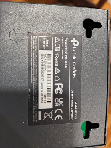NEW TP-Link MC420L Omada 10G Multi-Gigabit SFP Media Converter, no power cable - Photo 2/2