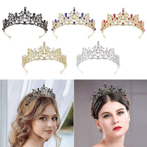 Wedding Bridal Headpiece Crystal Tiaras Princess Headbands Crystal Crowns - Picture 1 of 17