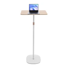 Standing Desk, Mobile MDF Adjustable Side Table for Bed and Sofa 18.11-47.24 in