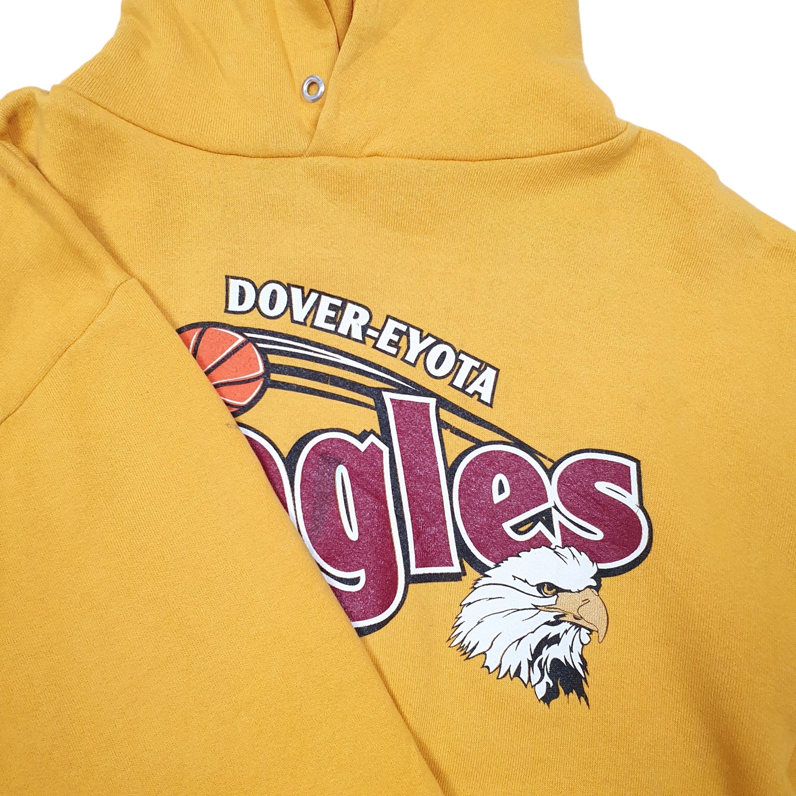 JERZEES Hoodie Super Sweats Eagles Basketball USA Jumper Sweatshirt Mens S image 4