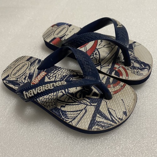 Havaianas Marvel Captain America Slippers Flip Flops Boy's USA 5C EUR 27/28  Used | eBay