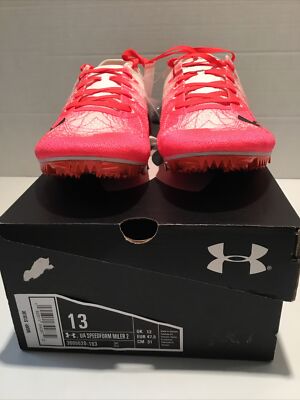 Under Armour UA SpeedForm Miler 2 Running Track Cleats Shoes Sz 13 3000020-103
