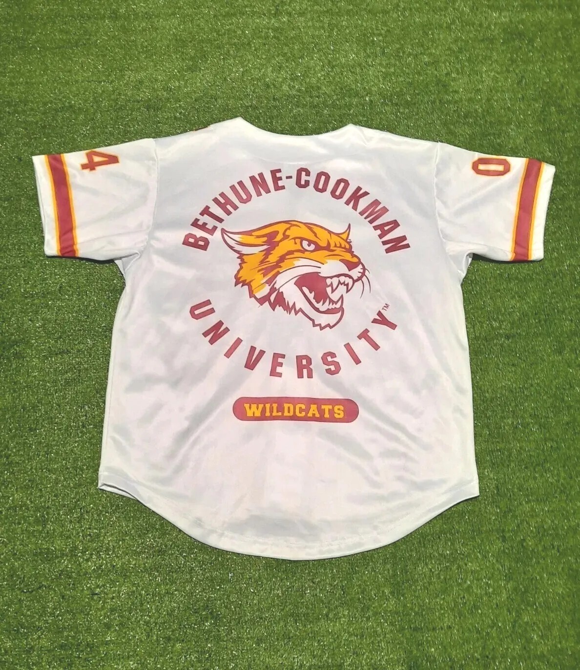 HBCU Bethune Cookman University Baseball Jersey Men Size Large White