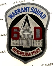 WASHINGTON D.C. METROPOLITAN POLICE WARRANT SQUAD PATCH PD13
