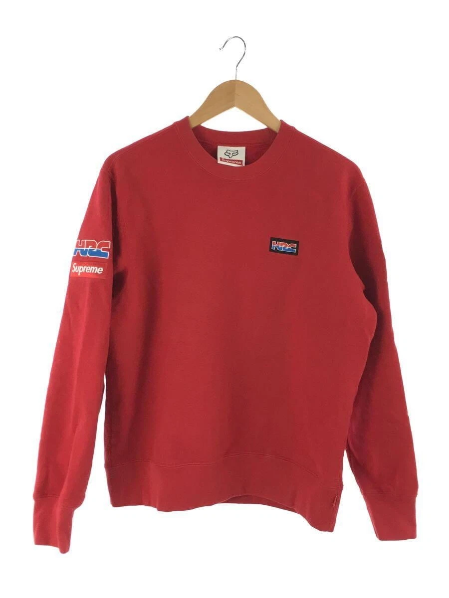 Supreme Honda Fox Racing HRC CREWNECK Sweatshirt Used M size Red