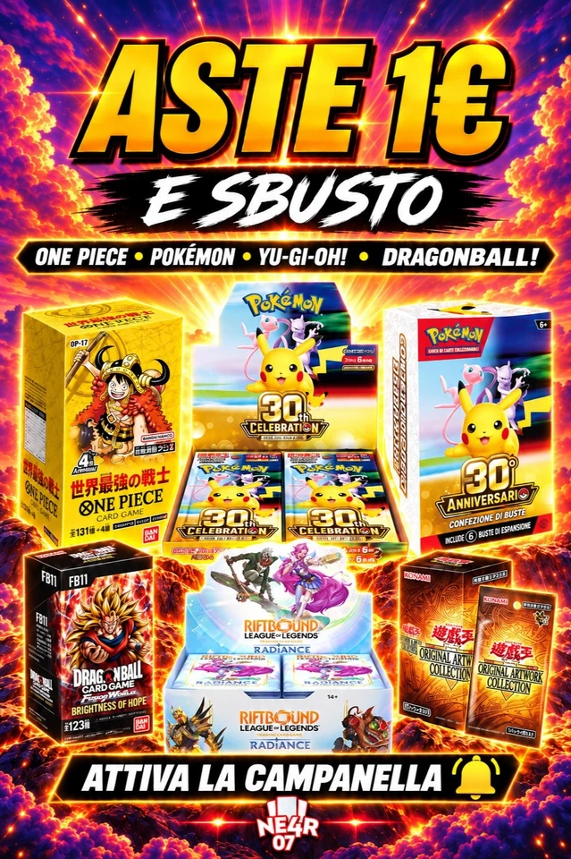 POKÉMON ONE PIECE DRAGONBALL – RIP E SHIP | ASTE DA 1€