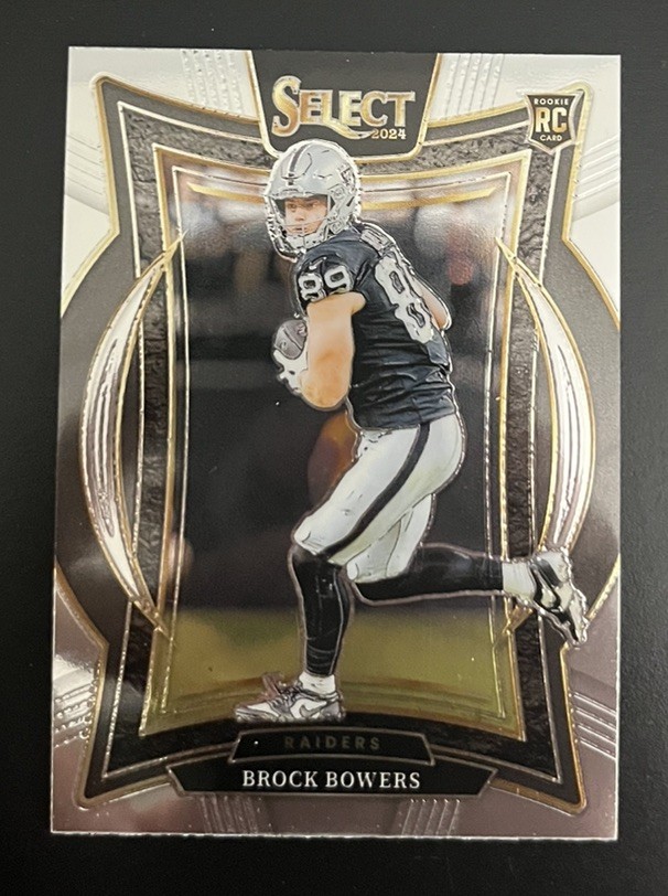 2024 Panini Select Brock Bowers Silver Die Cut - RC No. 31 Concourse