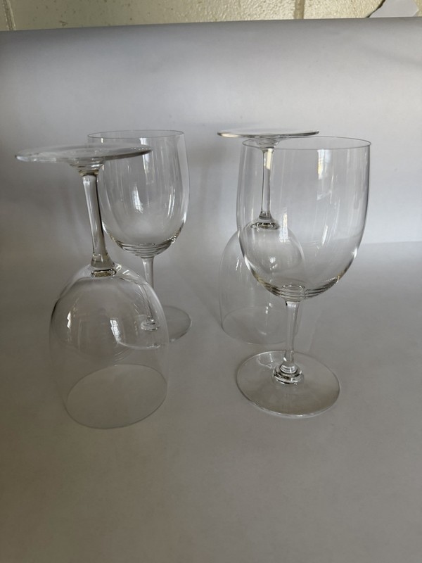 VTG Baccarat Crystal Set of 4 Perfection 7.25” Wine Glasses Goblets