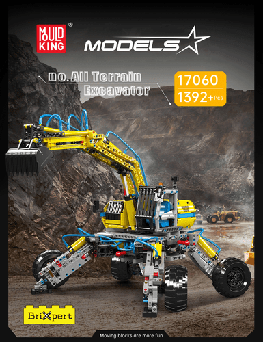 Mould King 17060 Pneumatischer Geländebagger Klemmbausteine 1392+pcs Spielzeug B - Picture 10 of 10