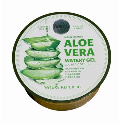 Nature Republic Aloe Vera Gel 300ml Hydrating Moisturizer Mild & Moisture