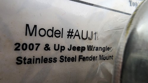 Accessories Unlimited AUJ1 2007 & Up Jeep Wrangler CB Radio Antenna Fender Mount - Picture 7 of 7