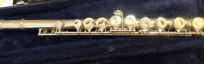 USED OP  Selmer flute model 1206  , USA, case, plays out of the box, $75