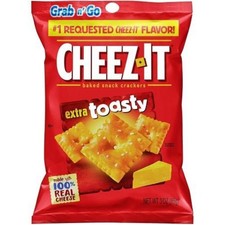 3x Cheez-It Extra Toasty Cheddar Baked Snack ...