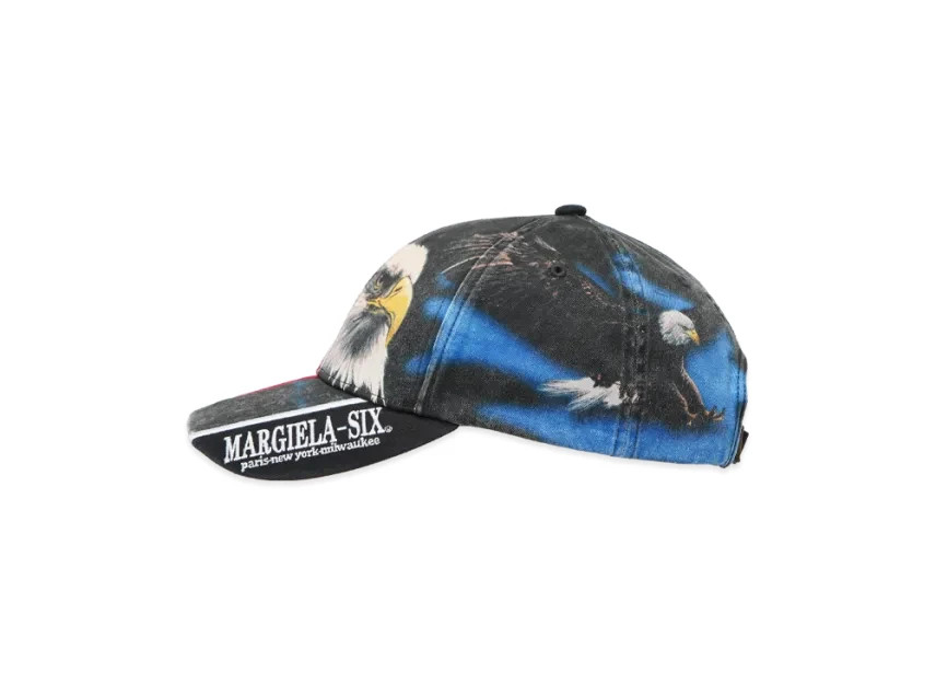 Supreme x MM6 Maison Margiela Split 6-Panel Cap Black Navy Japan