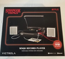 Stranger Things Victrola WSQK Record Player With Speakers Slipmat NEW In Box