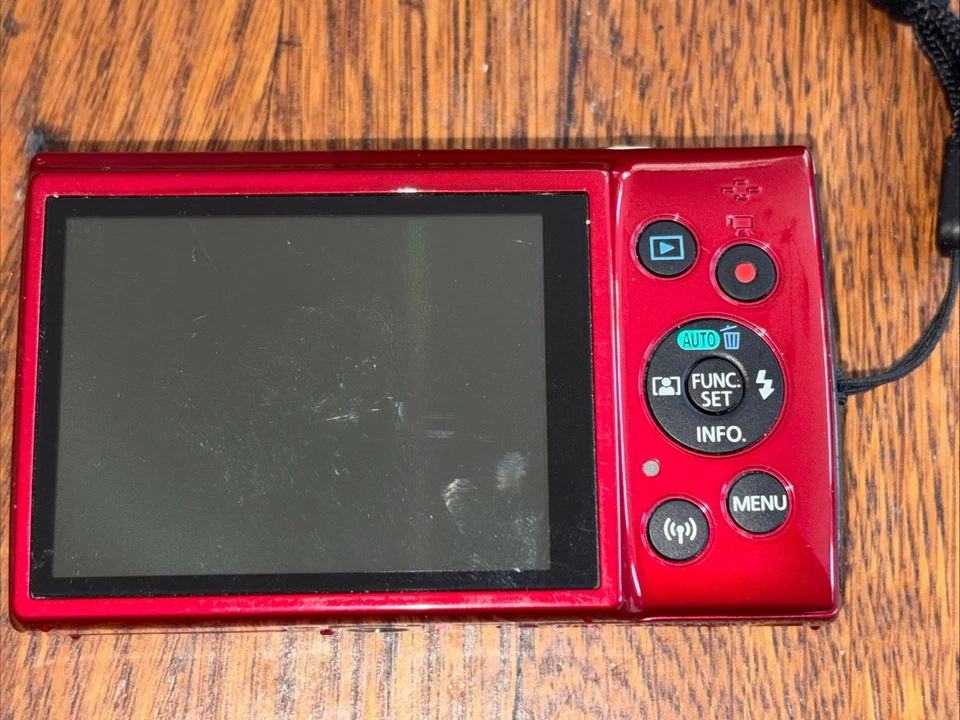 Canon PowerShot ELPH 180 HS / Canon IXUS 175 20MP Digital Camera Red w Case - Image 4 of 4