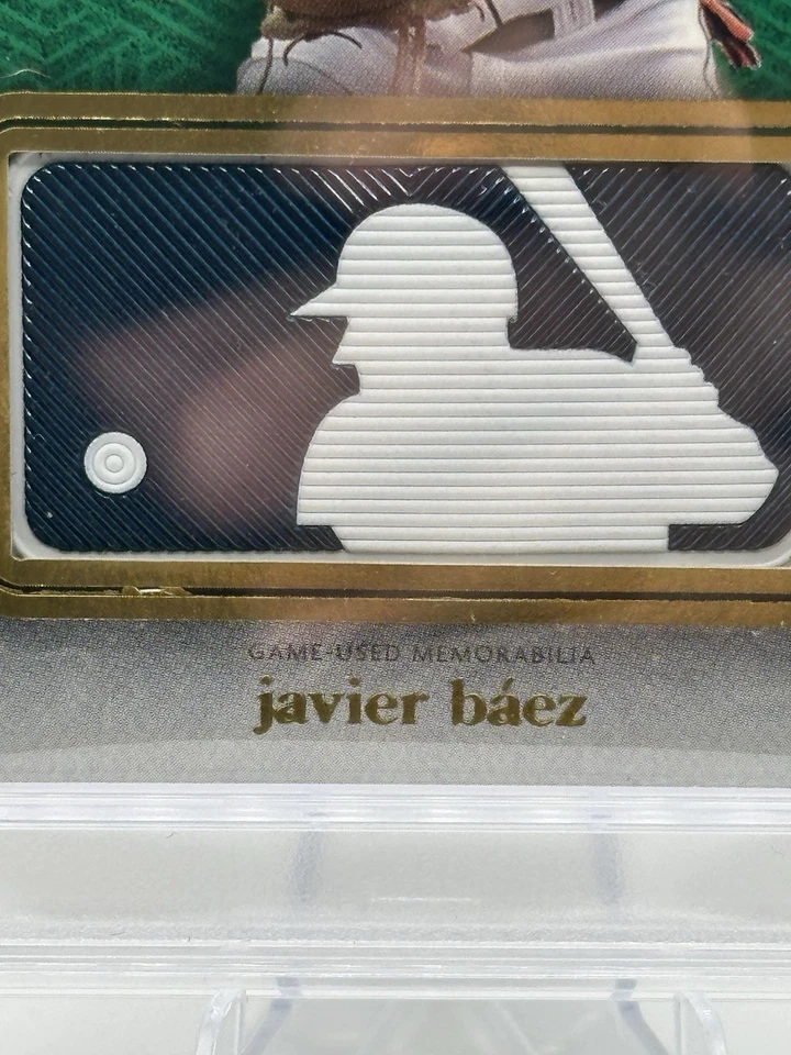 💥 Javier Báez JUEGO USADO MLB LOGOMAN 1/1💥 2024 Diamond Icons - Parche Logo Foto 3 de 3