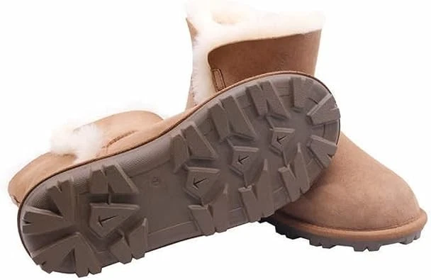 Botas de piel de oveja Kirkland Signature para mujer nuevas sin caja - castaño, talla 6 Foto 2 de 4