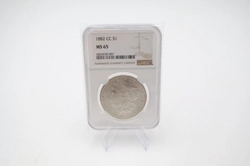 1882-CC Morgan Silver Dollar NGC MS65 Carson City $1 High Grade Gem