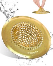 Kitchen Sink Drain Strainer,Patented Reversible Chain Mesh 4.4 inch, Yellow
