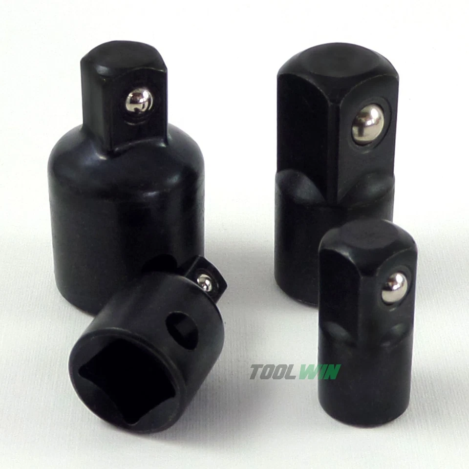 4 pc Socket Adapter Set 3/8", 1/2”, 1/4" Drive Air Impact Reducer Kit - Image 2 of 4