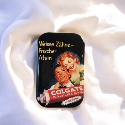 Colgate Retro Zahnpasta Werbung | Nostalgie Kult Reklame Kühlschrankmagnet