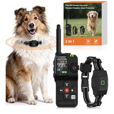 GPS Wireless Dog Fence System - Electronic Fence Dog Training Collar Outdoor