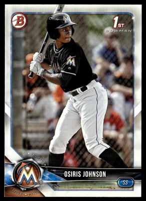 2018 Bowman Draft Osiris Johnson Miami Marlins #BD-103