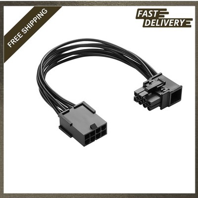 8 Pin PCIe Extension Cable Female to Right Angle Male 15cm Graphics Card Power