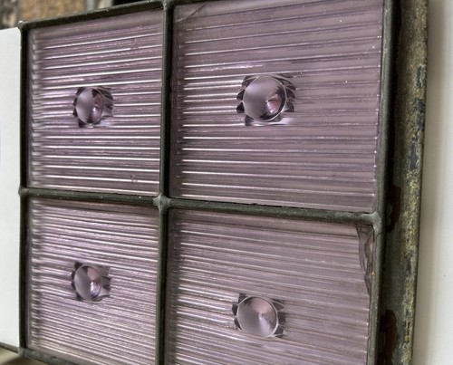 Rare Solar Prism Co. Glass Large Jewel Prism Window Tile section - with 4 tiles - Picture 19 of 23