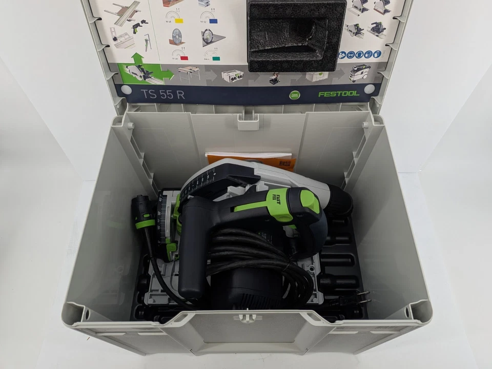 Festool 576011 TS 55 corte por inmersión 6 1/4 pulgadas Sierra de oruga circular | Nueva Foto 2 de 4