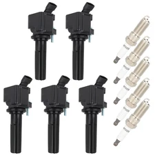 5x Ignition Coil & Spark Plug Set For Buick Rainier L6 4.2L 2006-2007 UF497 New