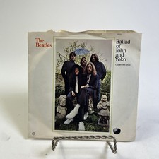 The Beatles Ballad Of John And Yoko Vinyl 45rpm 1969 1st Apple Press W/Sleeve VG