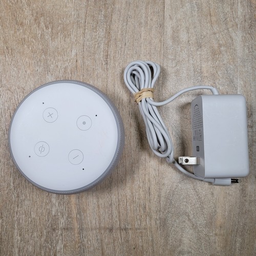 Amazon Echo Dot 3rd Gen Smart Speaker C78MP8 with Power Adapter White - Picture 2 of 6