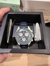 Omega Swatch Moon Swatch Navy Mint Green