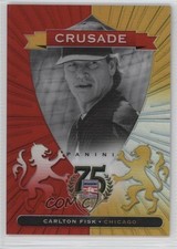2014 Panini Hall of Fame Crusades Red 16/75 Carlton Fisk #84 HOF 04br