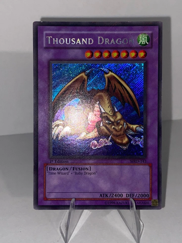 Thousand Dragon MRD-143 Metal Raiders 1st Edition - MP - Yugioh Secret Rare OG - Image 3 of 4