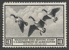 MLH 1936 Scott #RW3* Federal Duck Stamp — photo 1