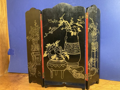 Fu Lu Shou- Chinese Immortals/Star Gods- Tri Fold Screen - Happiness, Prosperity - Picture 9 of 12