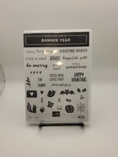 Stampin'Up BANNER YEAR photopolymer Stamp set 153464