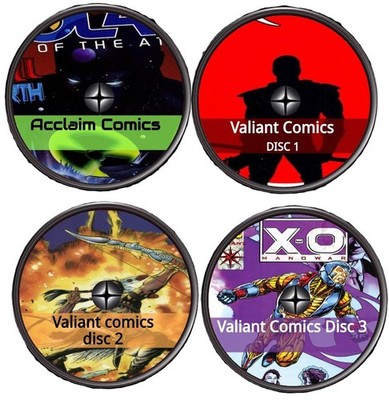 4 ARCHIVAL DVD ROMS COMICS VALIANT UNIVERSE BLOODSHOT RAI TUROK 