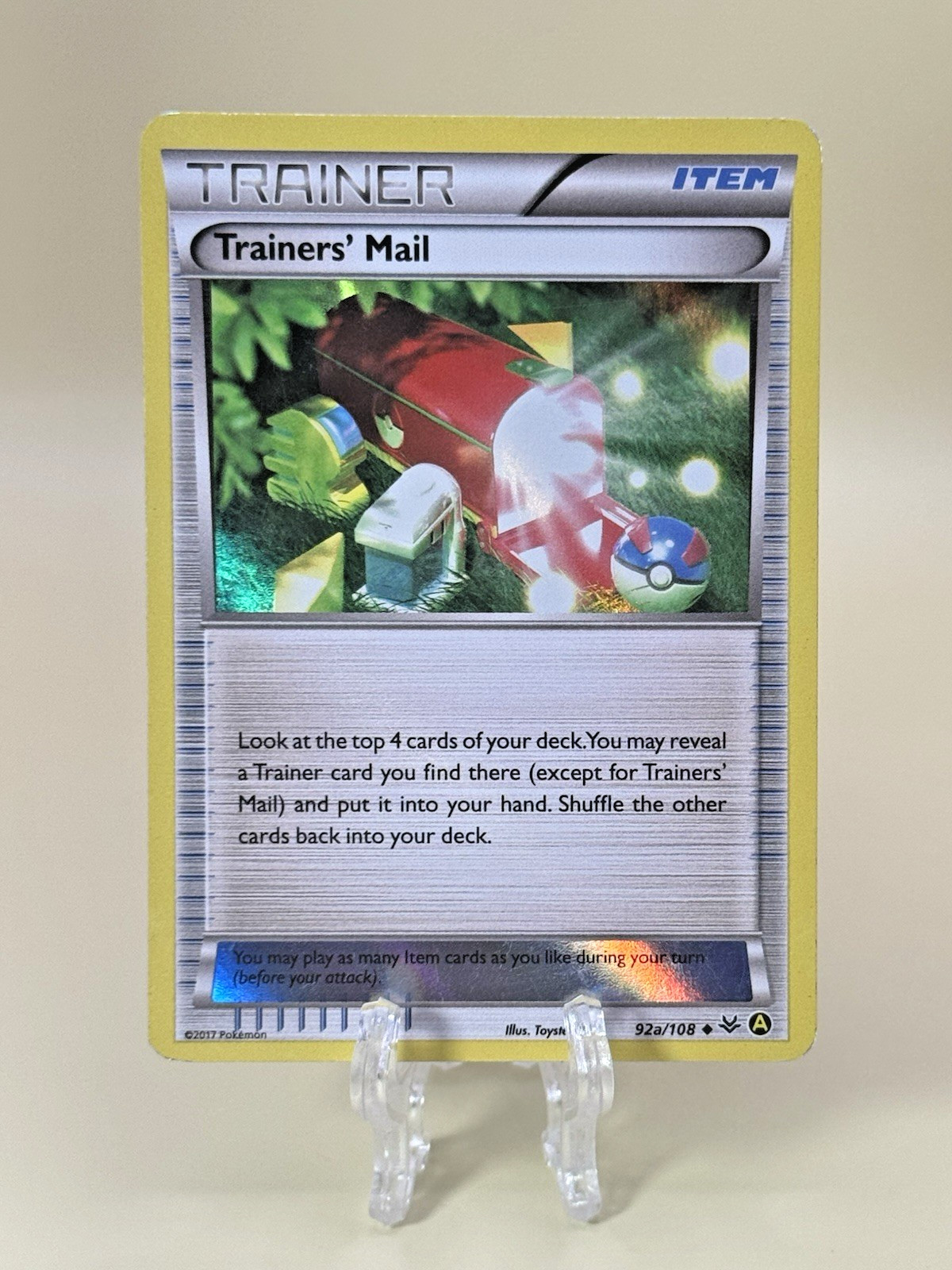 Pokemon TCG Trainers' Mail 92a/108 Alternate Art Holo Promo Roaring Skies