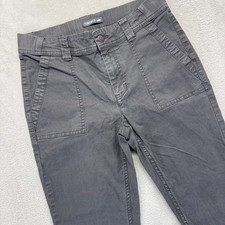 Toad Co Pants Womens 6 Earthworks Ankle Pants Gray Utility Straight Style Casual