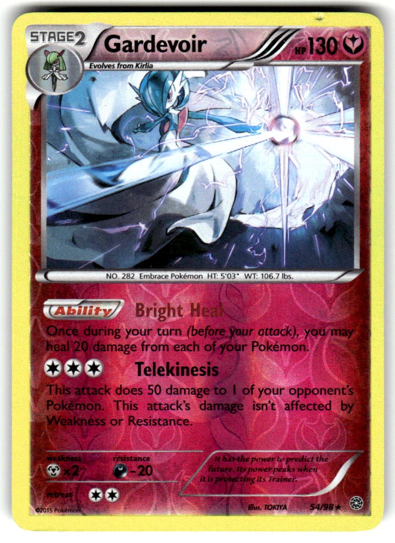 Gardevoir Reverse Holo Rare Ancient Origins 54/98 Heavily Played