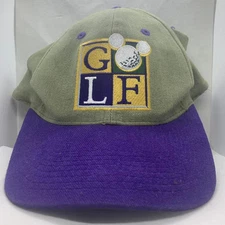 vintage 90’s DISNEY DREW PEARSON MICKEY MOUSE GOLF strap back dad hat cap