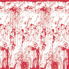 Bloody Wall Backdrop - Beistle